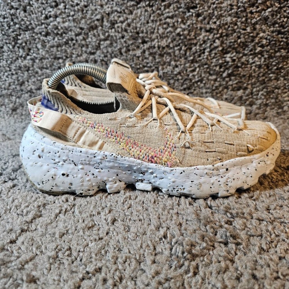 Nike Space Hippie 04 Womens 10.5 Shoes Grey Blue Athletic Sneakers Multicolor